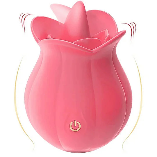 MLEM - Rose Tongue Massager Easy to Position Pleasure Toy