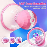 Nipora - Rotating Chest Suction Toys with 3 Chest Brushes for Foreplay