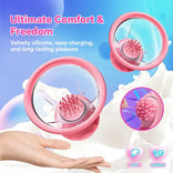 Nipora - Rotating Chest Suction Toys with 3 Chest Brushes for Foreplay