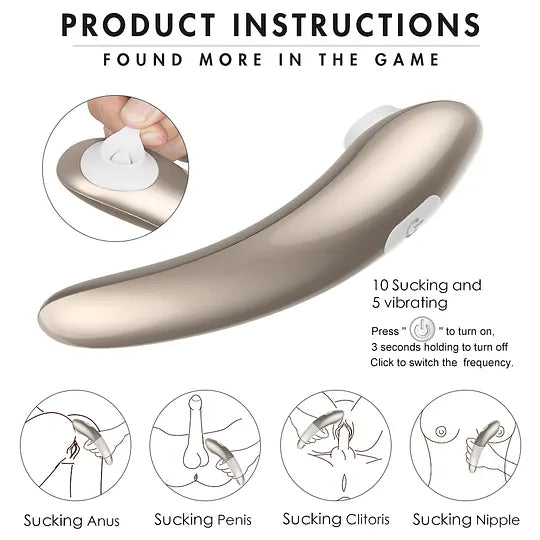 Sensa - 2-in-1 Clitoral Suction Vibrator with Buildable Air-Pulse and Vibration Modes