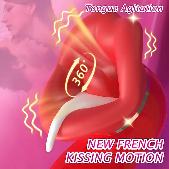 LushMouth Rotating Tongue Suction Massager for Dual Stimulation