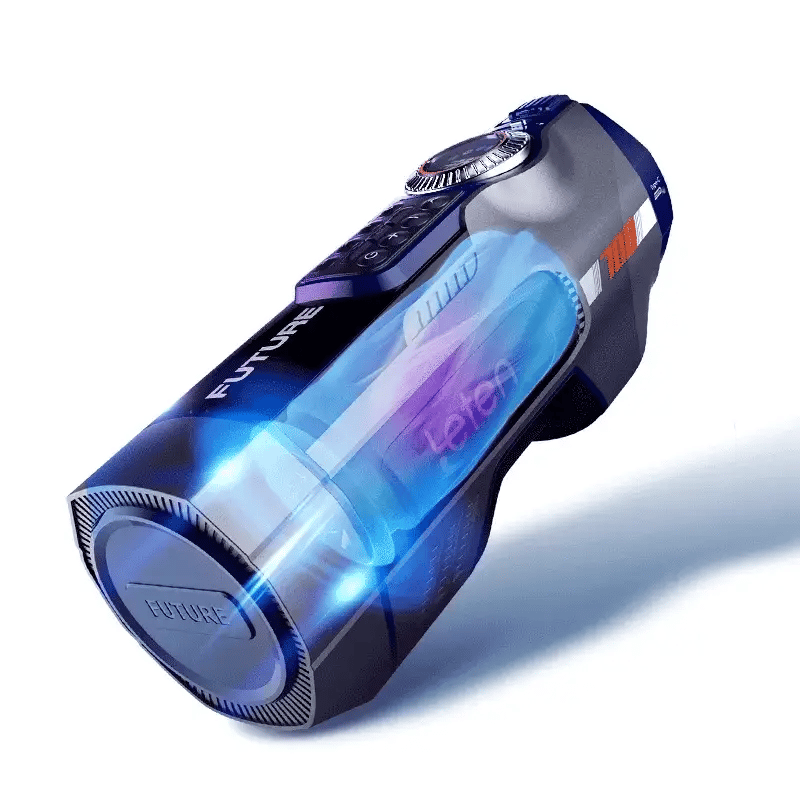 STROKER- Smart Thrusting & Heating Masturbator with 490 Stimulation Modes, 39 Cylinders, JAV Moan Sound & LED Display Male Masturbator