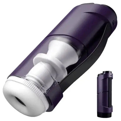 STROKER- Male Masturbator Purple Driver 7 Thrusting Stable Belt Design Male Stroker Masturbator Adult Toy
