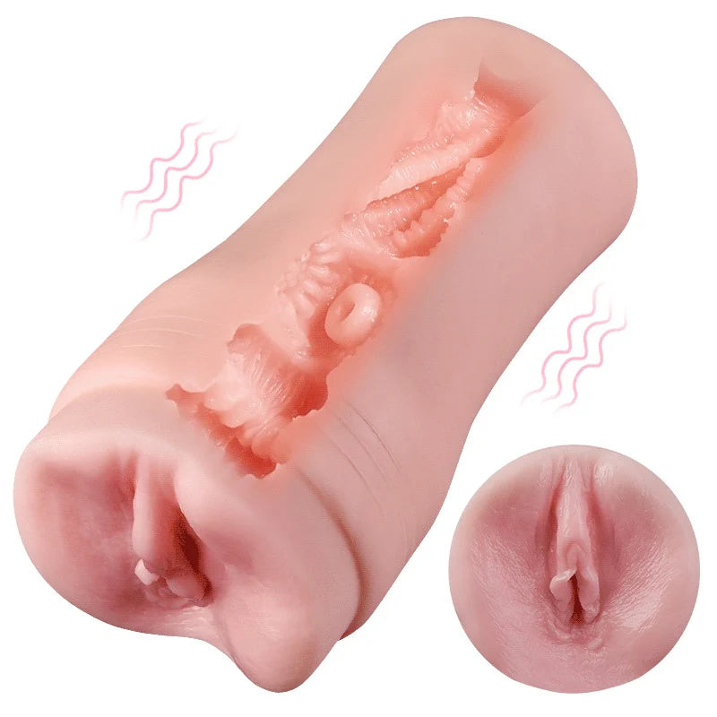 STROKER-Man Sex Toy 10 Vibrations 7 Frequencies 3 Intensities Simulated Masturbator Cup