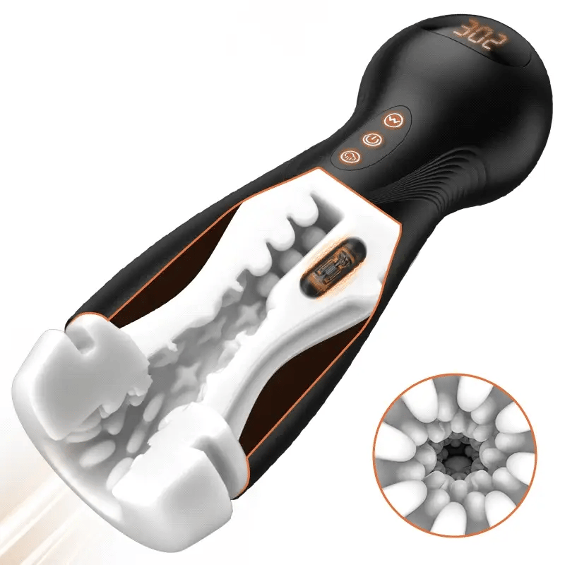 STROKER-Masturbators Cup Intense Suction & Vibration Pleasure Male Stroker Masturbator