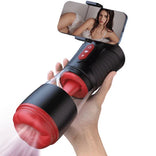 STROKER-Masturbation Cup Partner Play Holder 4 Suction 7 Tongue-Licking Voice Function Male Stroker Masturbator