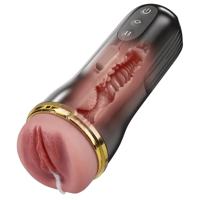 STROKER- Masturbators Cup 10 Vibrating Sucking Deep Throat Male Stroker Male Masturbator
