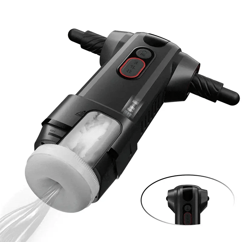 STROKER-Motopulse - 2 heating modes, 9-frequency telescopic vibration, Handle adjustment, male masturbator