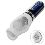 Telescopic Rotating Masturbation Cup-Male Masturbator Dual Motor Oralsex Analog Masturbator 7 Vibrations 5 Retractions 5 Rotations