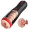 STROKER- 5-in-1 Multifunctional Masturbator with 5 Thrusting and Suction, 10 Vibration, and Transparent Removable Cover Male Masturbator