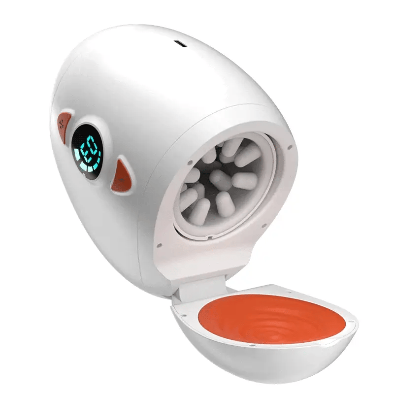 STROKER- 4 IN 1 Masturbators Cup Electric Rotating Male Masturbator with Piston Thrusting, Glans Vibration & Testicle Massage