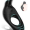 Penis Ring-Rechargeable Penis Ring Vibrator with 9 Vibration Modes Vibrating Cock Ring with Rabbit Design
