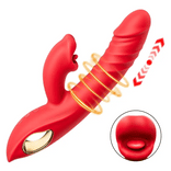 G-spot Vibrator- Licking Vibrator 4 In 1 Thrusting & Licking Biting G-spot Vibrator Tongue Clitoral Stimulator