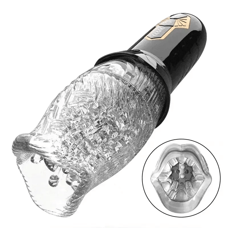 Telescopic Rotating Masturbation Cup-Male Masturbator Rotating Vibrating Masturbation Cup