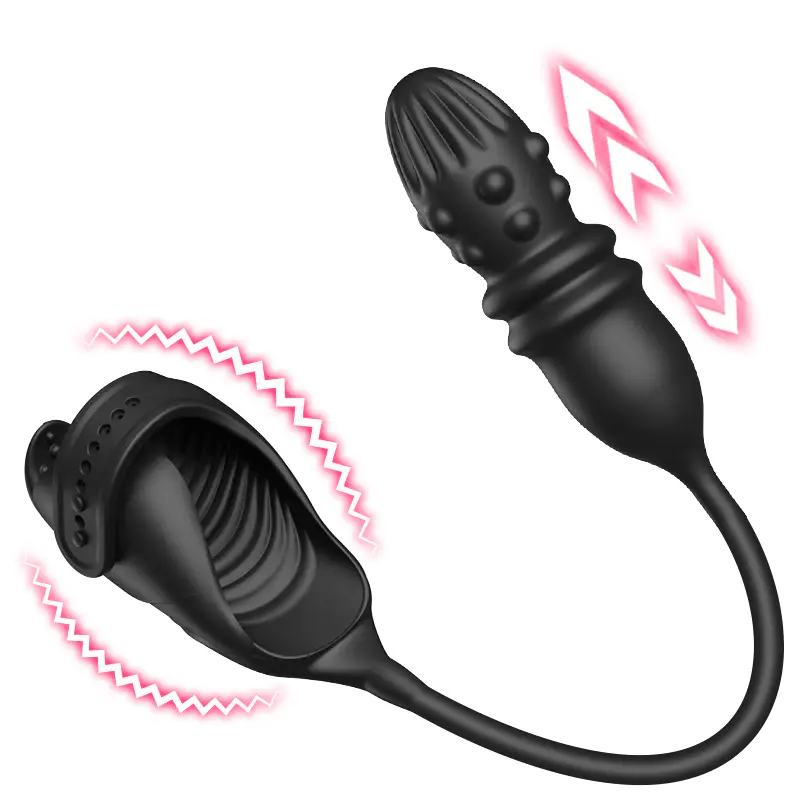 ANAL TOY-Prostate Massager Thrusting & Vibrating Glans Trainer for Intense Penis and Anal Stimulation For Man