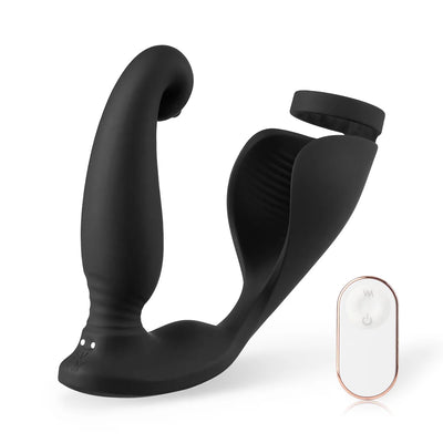 ANAL TOY- Wireless Remote Control 3 Vibrations, 6 Frequency Pulses Prostate Massager For Man