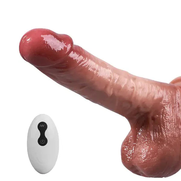 Realistic Dildo- UniFlex 8 Thrusting Heating G & P-spot Fun Dildo 7.87 in Vibrating Dildo