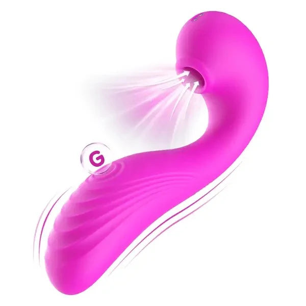 Womangift- Sucking Vibrator TRIPLE AROUSAL Clitoral Sucking 5 Licking 10 Vibrating Vibrator