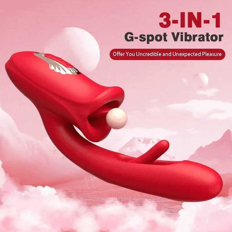 Womangift-Biting Vibrator Shaped Biting Soother with Vibration & Flapping