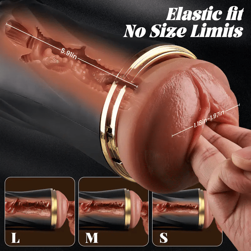 STROKER-Male Masturbator 10 Vibration 360° Textured Massage Masturbation Silent Immersive Stroker Masturbation Cup
