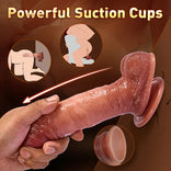 Realistic Dildo- Snapping Jerking Dildo 8.07 inches Vibrating Dildo