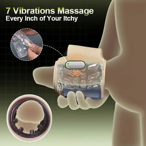STROKER-Male Masturbator 7 Rotation Vibration Open Ended Stroker Masturbation cup