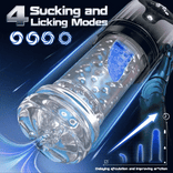 STROKER-  9 Rotating & 4 Suction & Licking Pocket Pussy One-Touch Boost Automatic Male Masturbator
