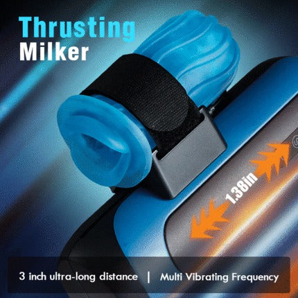 STROKER- Thrusting Vibrating Masturbation Cup Male Masturbator