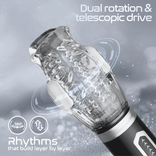 STROKER- 5 Telescopic and Rotational 7 Vibration Realistic Lip and Mouth Touch Handheld Masturbator