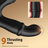 ANAL TOY-10 Vibration Mode Thrusting Prostate Massager With Double Cock Rings For Man
