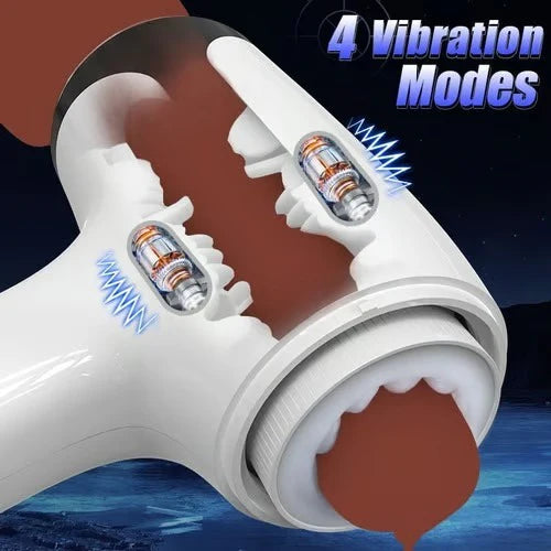 STROKER- Through-Hole Vibrating Stroking Male Masturbation Cup
