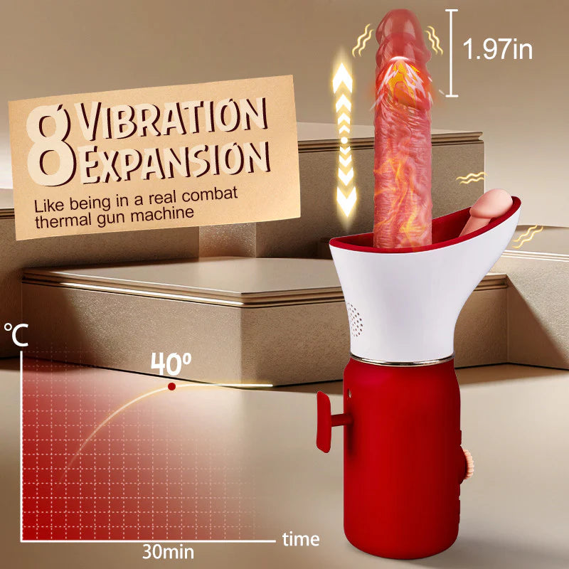 Dildo Machine——Multifunctional 6-in-1 Penis Gun Machine, Exquisite Gift Box Packaging