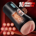 STROKER-Masturbators Cup Classic 10 Tongue Licking 10 Vibrating Male Masturbator