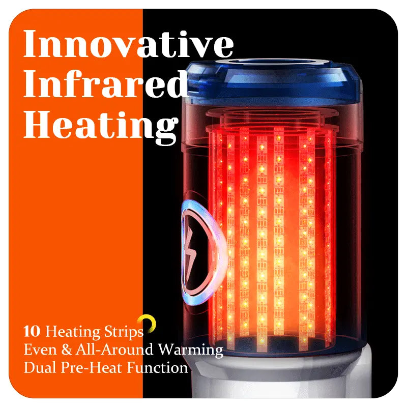 STROKER-Male Masturbator Infrared Heated Thrusting Male Masturbator 550 Thrusts/min Automatic  Realistic Warming Stroker