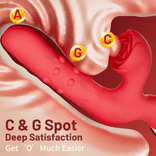 Womangift- 7 Thrusting Wiggling Rose Stimulator Vibrator G-spot Vibrator Licking Vibrator