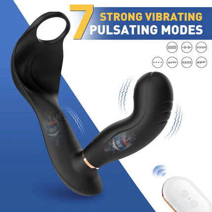 ANAL TOY-Prostate Massager Vibrations Pulsations Heating Anal Toy