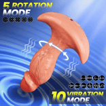 Realistic Dildo- APP & Remote Control 360° Rotating Vibrating Butt Plug Anal Dildo for Men Women Vibrating Dildo