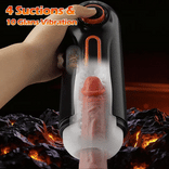STROKER- Masturbation cup 6 IN 1 10 Vibrating & Thrusting with 4 Sucking Automatic Knob Adjusting Male Masturbator