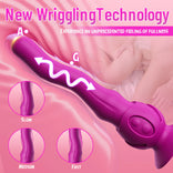 Womangift-3 Wiggling & 7 Vibrating Technology Vibrator  With Detachable Suction Cup For Woman