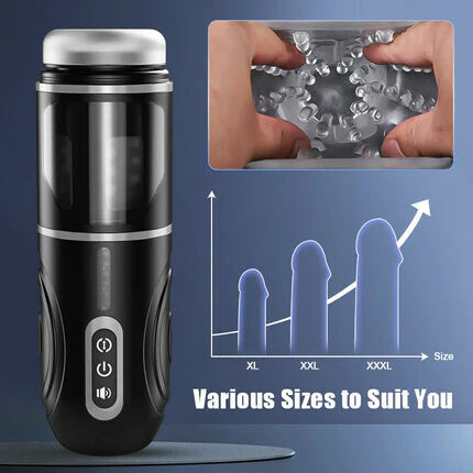 STROKER-Male Masturbator Telescopic Rotation Masturbation Cup