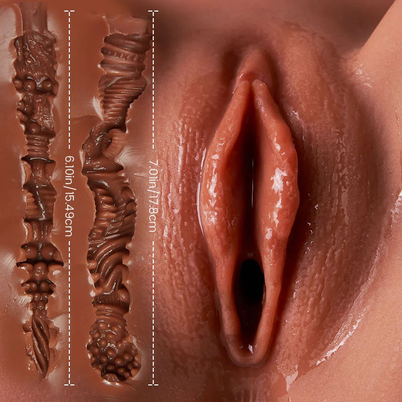 SEX DOLL-No Function 5.25 lbs Realistic Sex Doll for Men Lifelike Butterfly Labia & Curvy Butt Male Masturbator