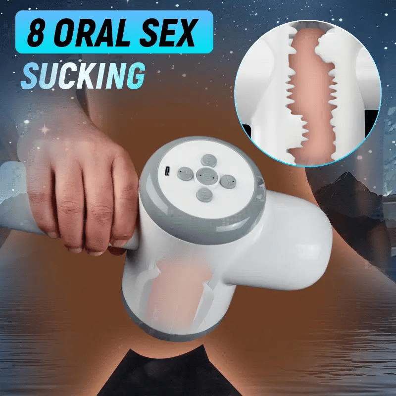 STROKER-Male Masturbator Automatic Lubrication 8 Thrusting & Sucking Handheld Male Stroker Masturbation cup