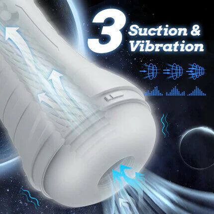 STROKER-Male Masturbator 3 Sucking and Vibrating Masturbators Electric Pocket Pussy Male Masturbation Cup