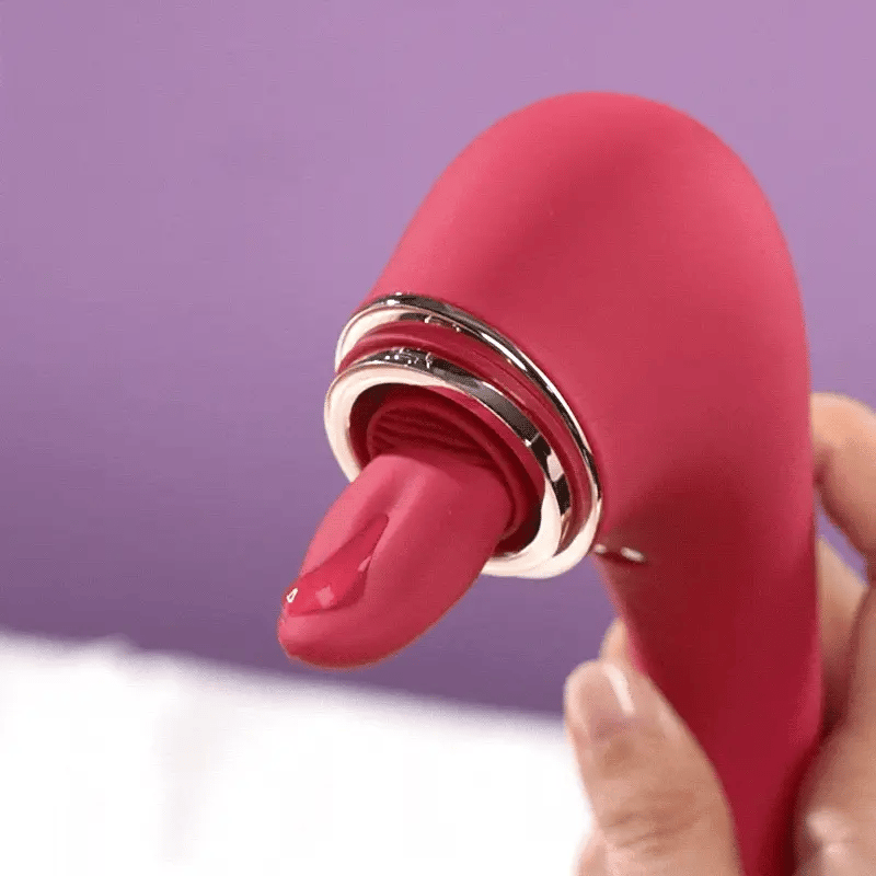Womangift-Licking Vibrator Pacifier Clit Suck & Tongue Licking G-spot Stimulation Vibrator