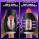 STROKER-Male Masturbator 8 Slap Tongue-Lick Male Masturbation with 2 Motors Vibration Masturbators Cup
