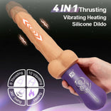 Womangift- 4-in-1 Versatile Thrusting Vibrating Heating Swing Thrusting Dildo Vibrating Dildo