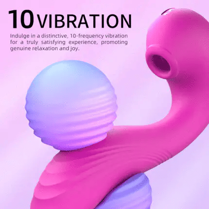 Womangift- Sucking Vibrator TRIPLE AROUSAL Clitoral Sucking 5 Licking 10 Vibrating Vibrator