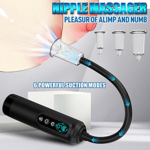 Womangift- Automatic Vacuum Nipple Pump & Vagina Pussy Pump With 5 Cups Suction Vibrator