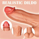 Thrusting Dildo- Thick 2.6IN Diameter Vibrating & Thrusting Modes Lifelike Dildo Vibrator Sex Toys Realistic Dildo Vibrating Dildo