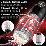 STROKER-Male Masturbator 7 Sucking Rotating Licking Male Stroker Bath Masturbator